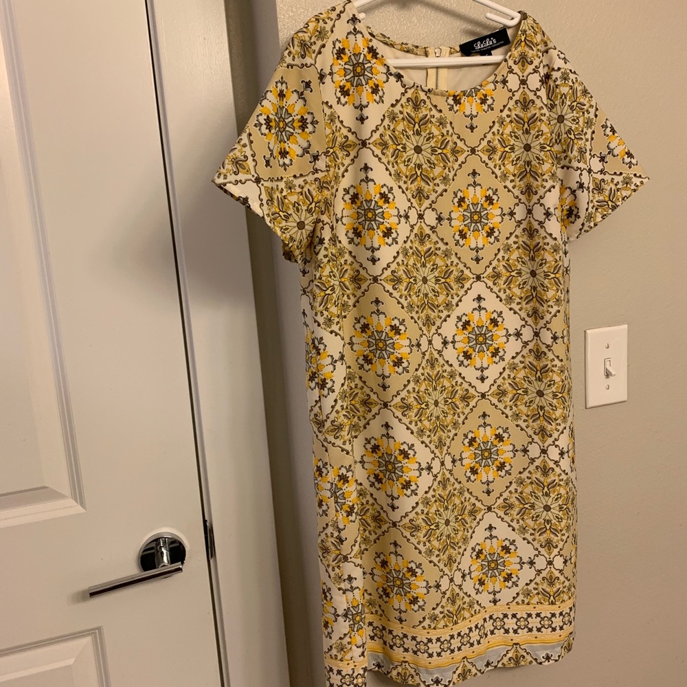 Lulus yellow print dress
